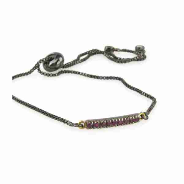 Pulsera barra rubí