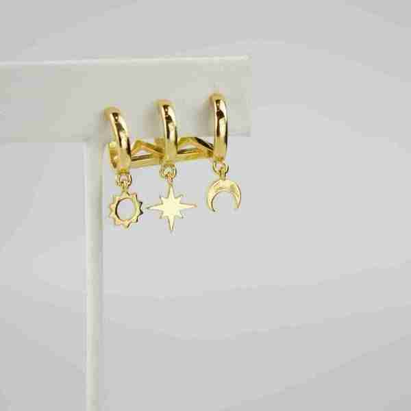 Pendiente tres aros