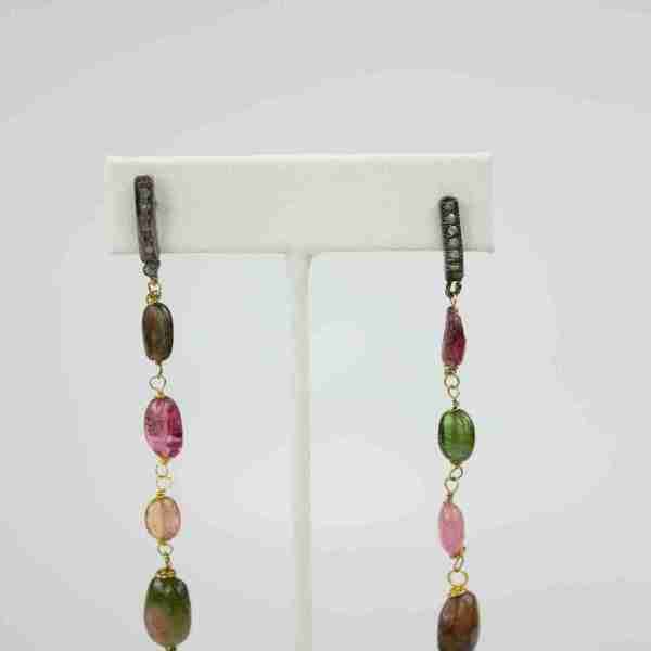 Pendientes turmalina