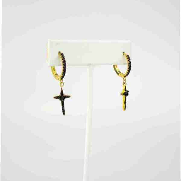 Pendientes aros cruces