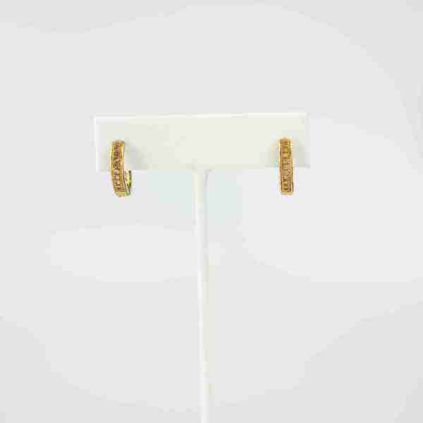 Pendientes aros piedras