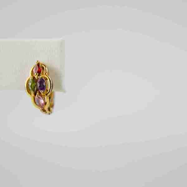 Pendientes aros piedras