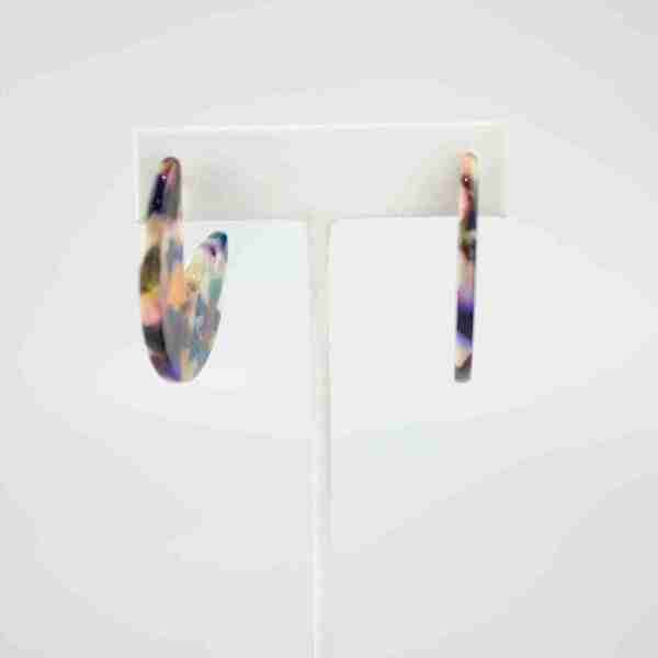 Pendientes aros resina