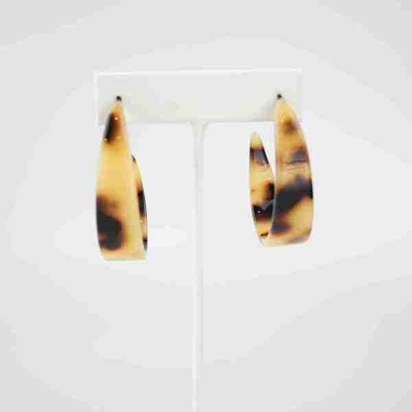 Pendientes aros concha