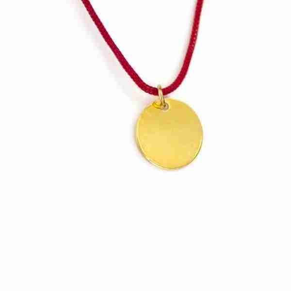 Colgante Chapas Oro Laminado