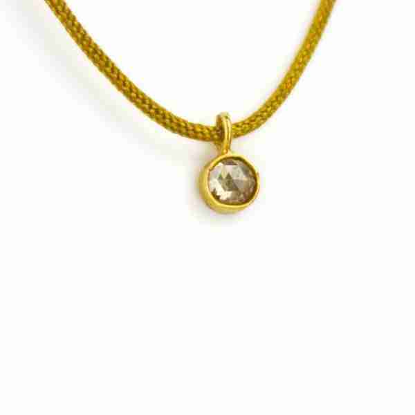 Colgante Diamante y Oro