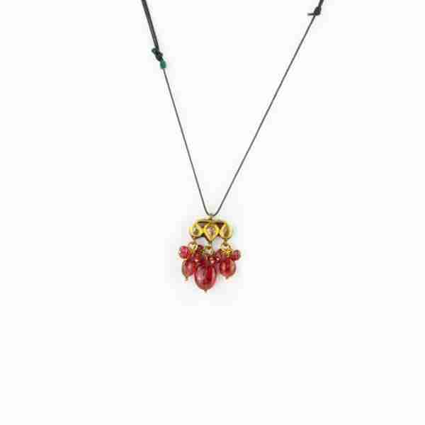 Colgante India Kundan reversible