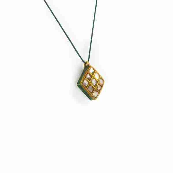 Colgante Kundan reversible