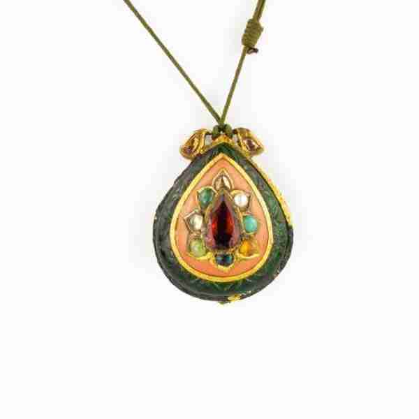 Colgante Kundan reversible