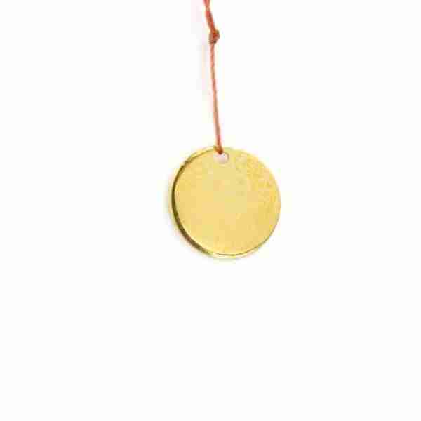 Colgante Placa de Oro