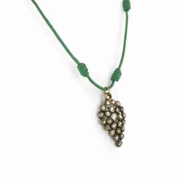 Colgante racimo diamantes