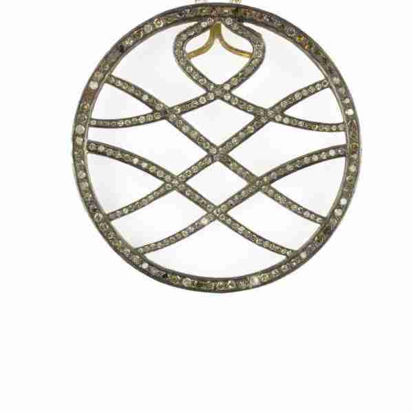 Colgante símbolo con diamantes