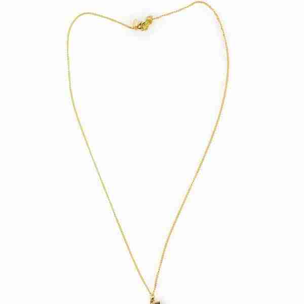 Collar Cadena Colmillo de Malaquita