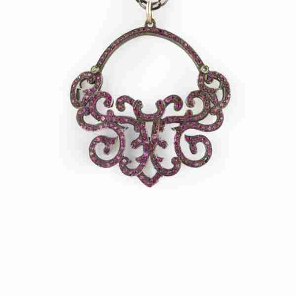 Collar Corona Rubí