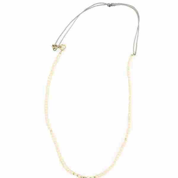 Collar multipiedras ópalo rosa