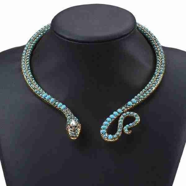 MECOLLECTION - Collar Serpiente con circonitas