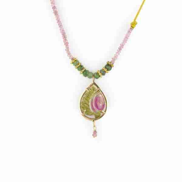 Collar turmalinas