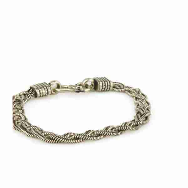 Pulsera Cordón plata