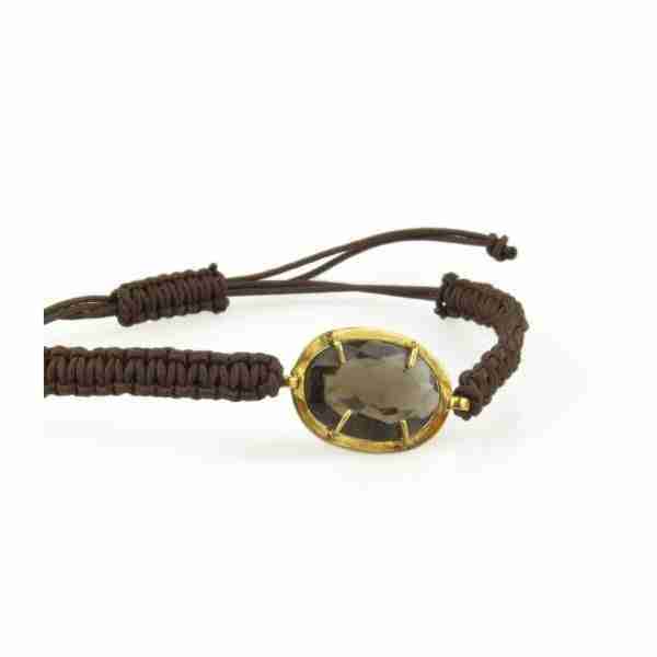 Pulsera cuarzo ahumado
