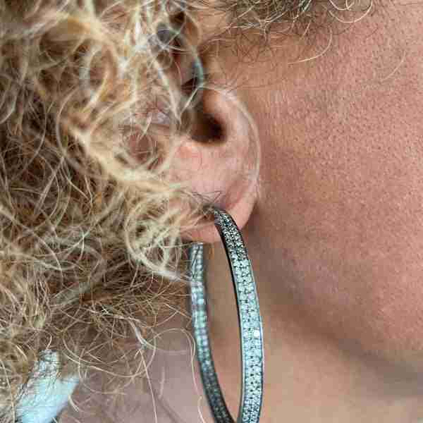 Aros con diamantes