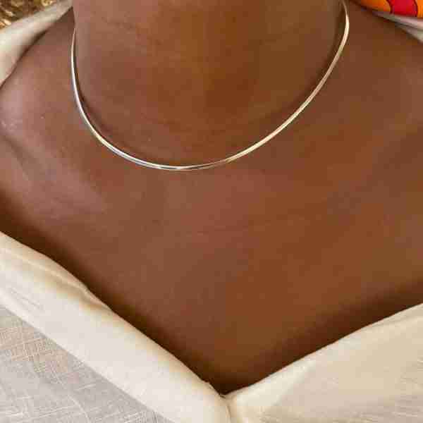 Choker de plata de ley 925