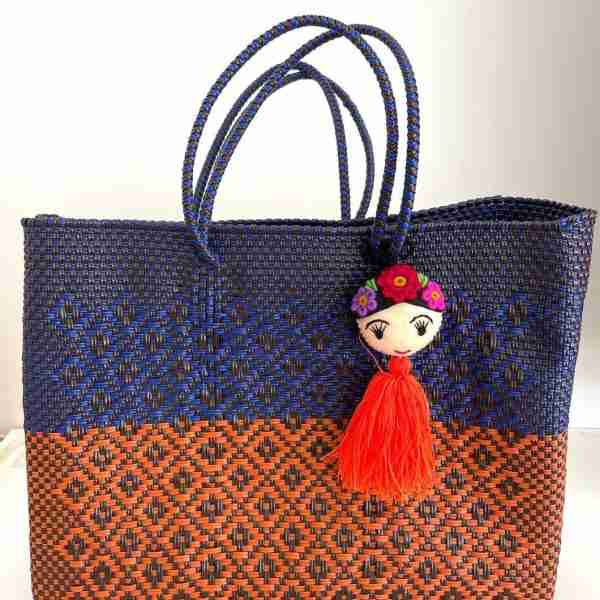 Bolso grande tejido modelo GRAN BICOLOR