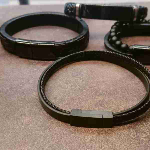 Pulseras de cuero para hombres - Me Collection